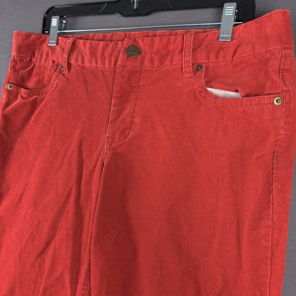 Y2K  J.CREW Women's Red Corduroy Pants Favorite Fit Straight Leg Casual 12S